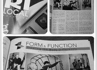 RI Local article "Treating The Body Differently" about Dr Boni's functional biomechanics approach to physical therapy